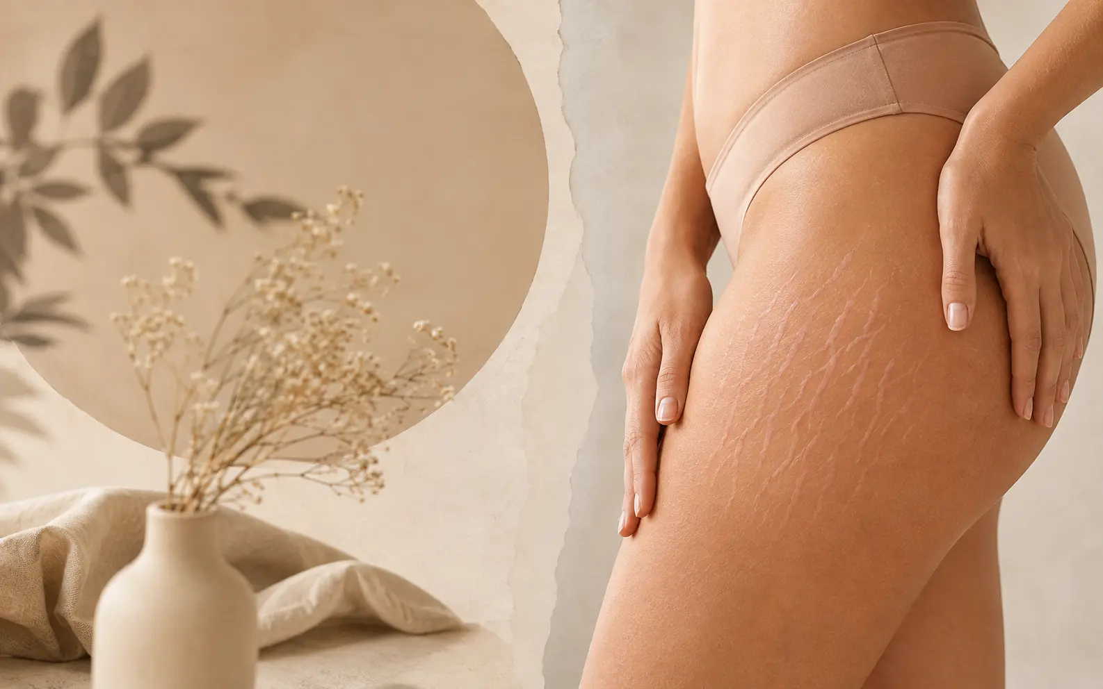 Soin naturel de la peau avec une huile végétale appliquée en massage doux.