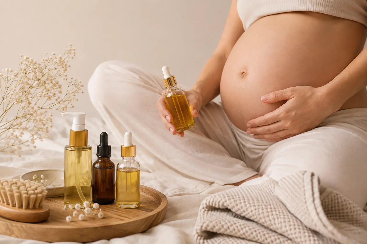 Quelle huile choisir contre les vergetures pendant la grossesse ?